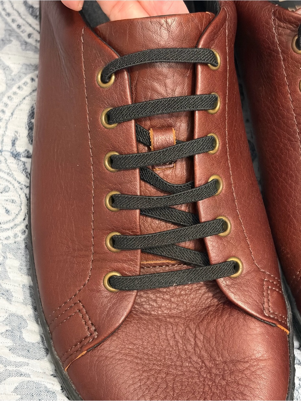 Birchbury Bramford Minimalist Leather Barefoot Sneakers Rust Red Brown 11.5 - Picture 4 of 9